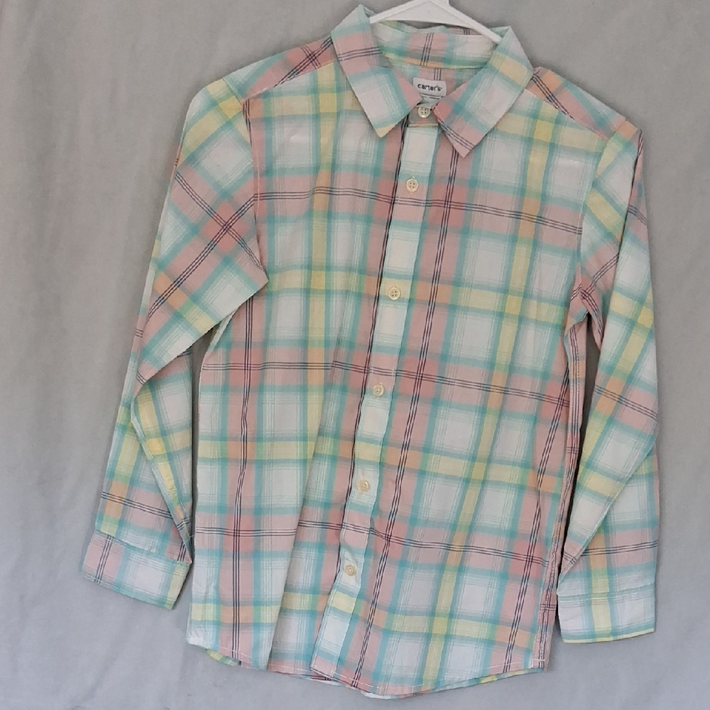 Carter's Kids Multicolor Plaid Button Down Shirt